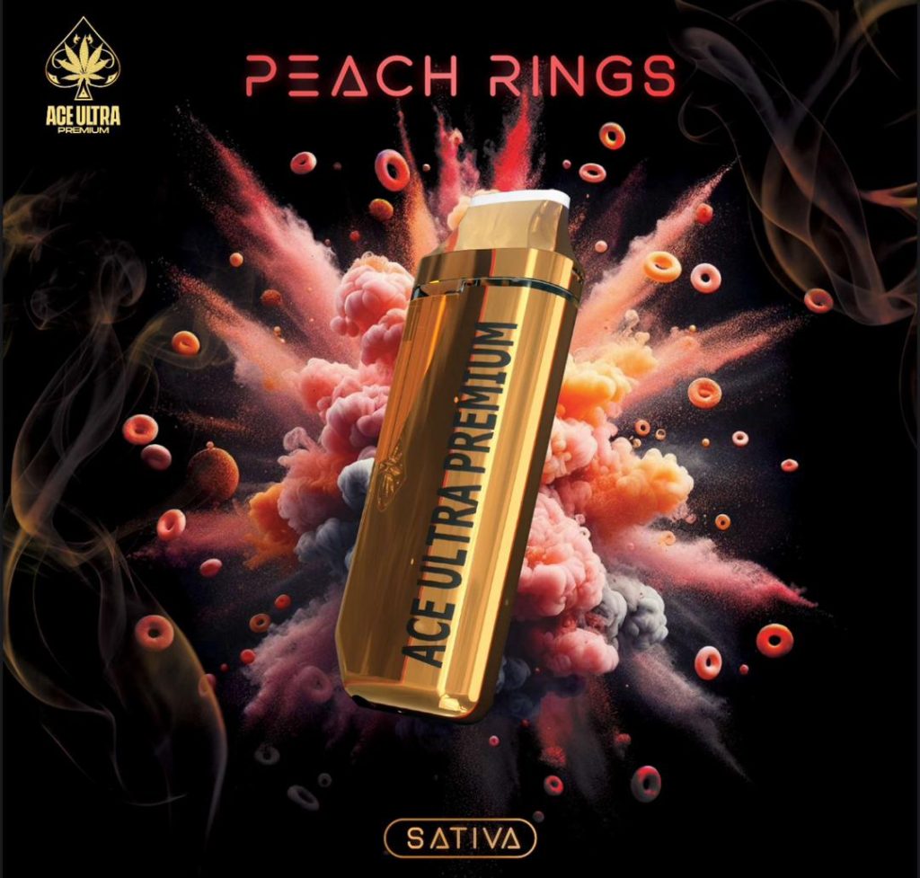 Peach Rings Sativa Ace Ultra Premium Carts vape product
